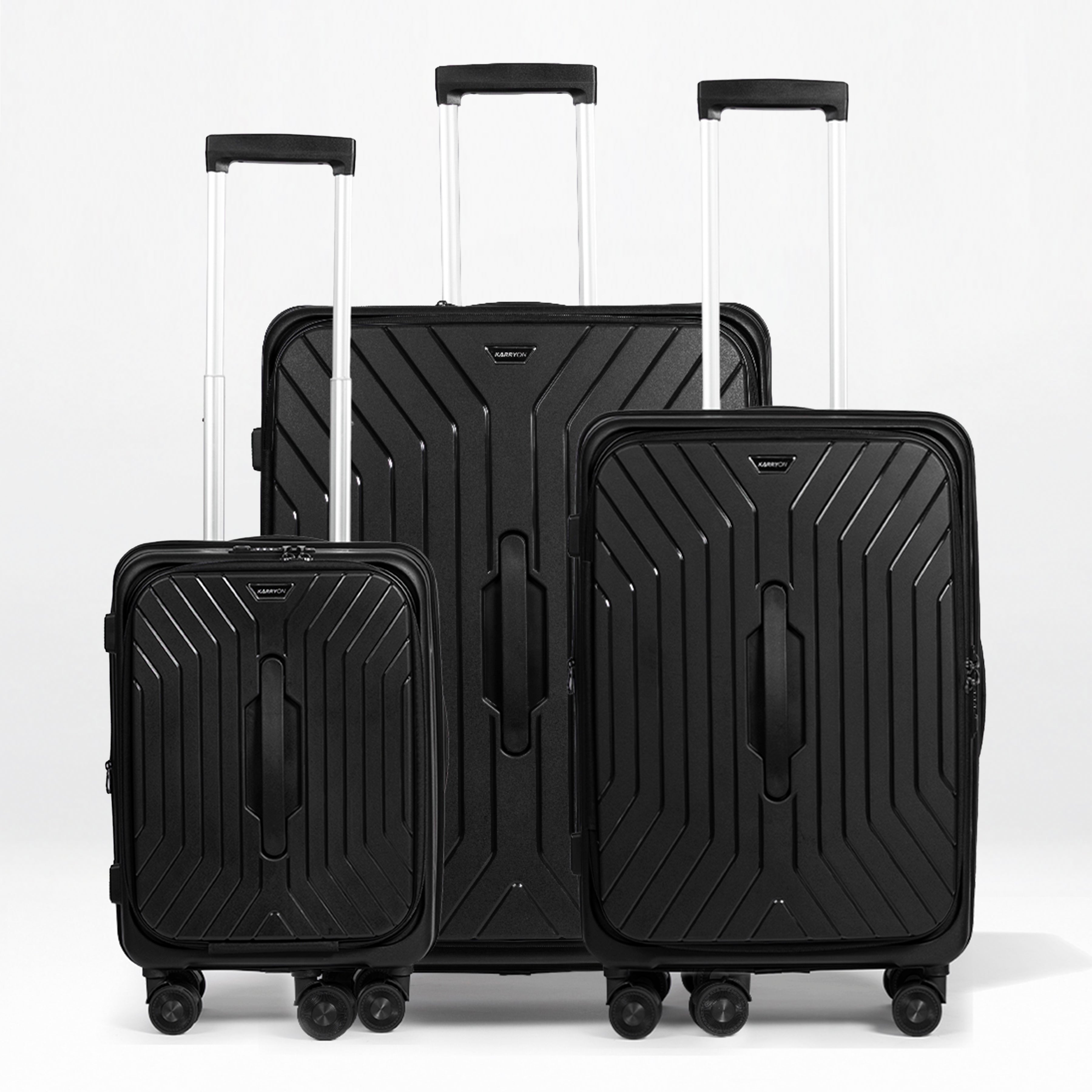 Hardside PP Front Open Luggage Set – 20"/24"/28"