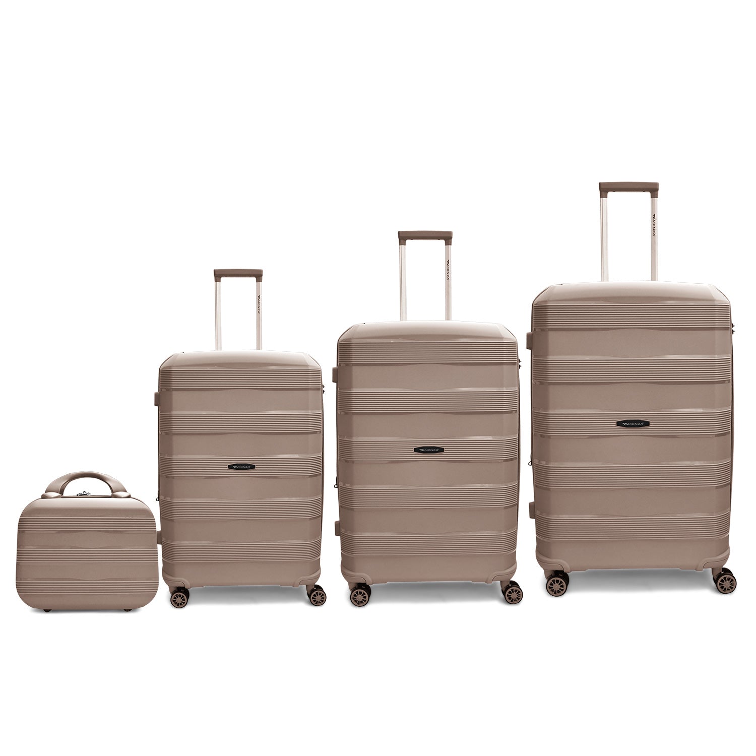 Monza Linex 360° Pp Luggage 3Pc (20/24/28")+1 Free Beauty Case