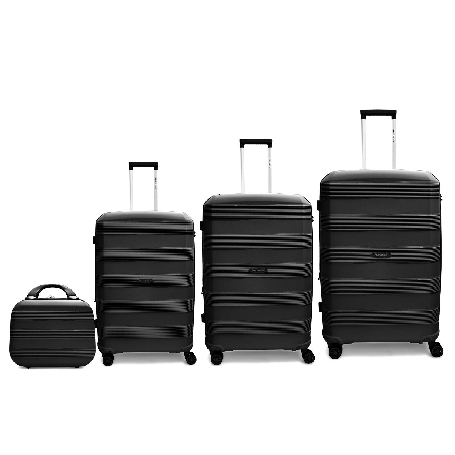 Monza Linex 360° Pp Luggage 3Pc (20/24/28")+1 Free Beauty Case