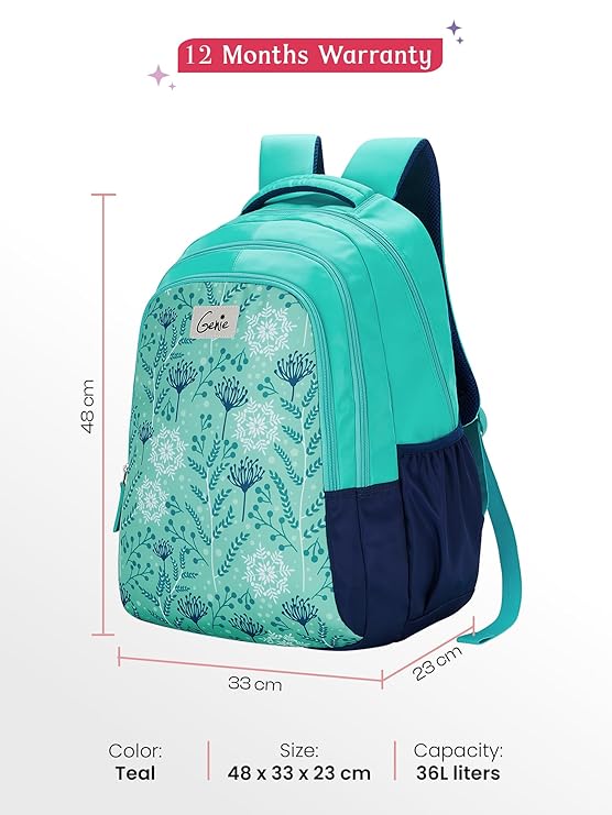 Genie Snowflake DLX 19" Backpack - Teal