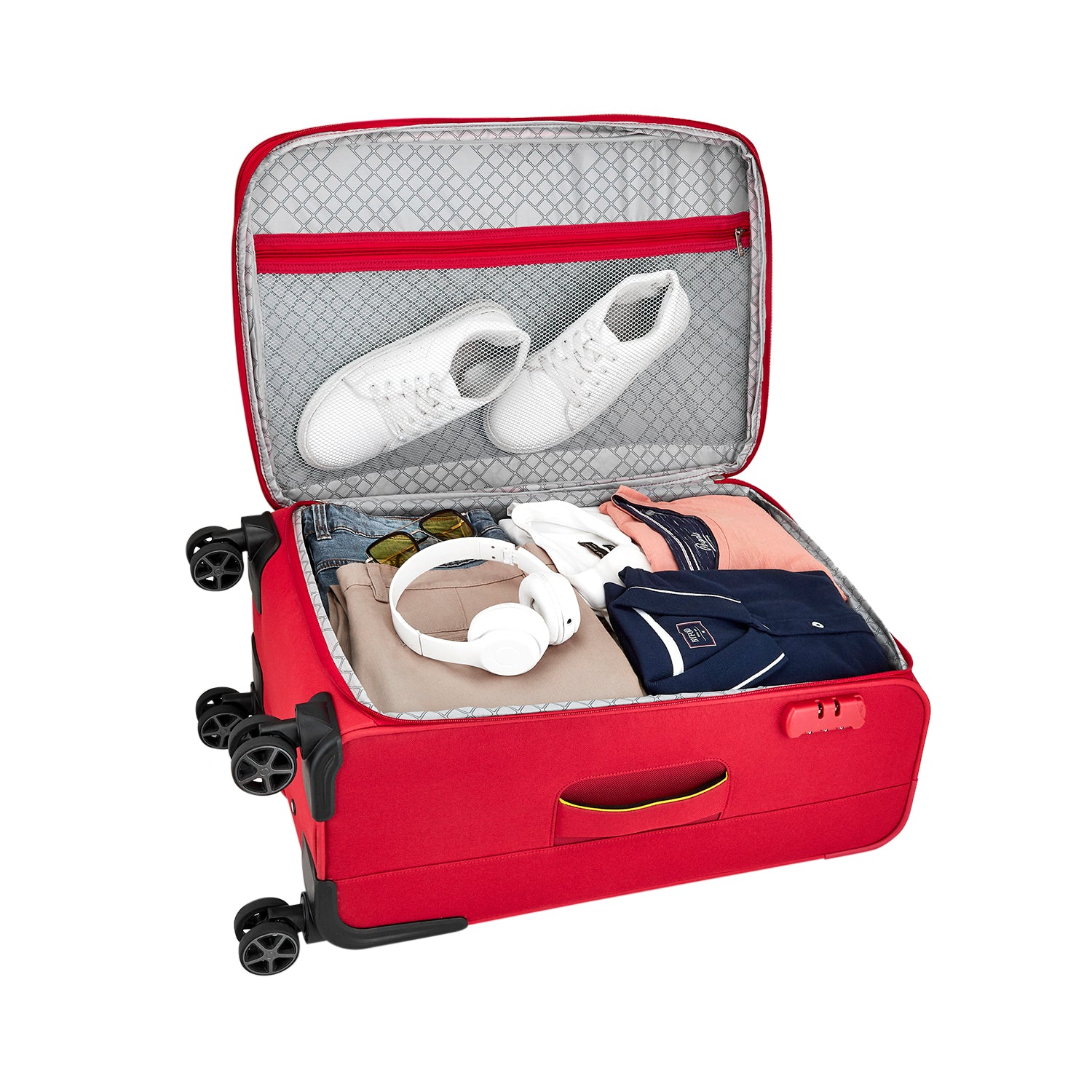 Crystal Soft Body Trolley 3PC Luggage Set (22/26/30")