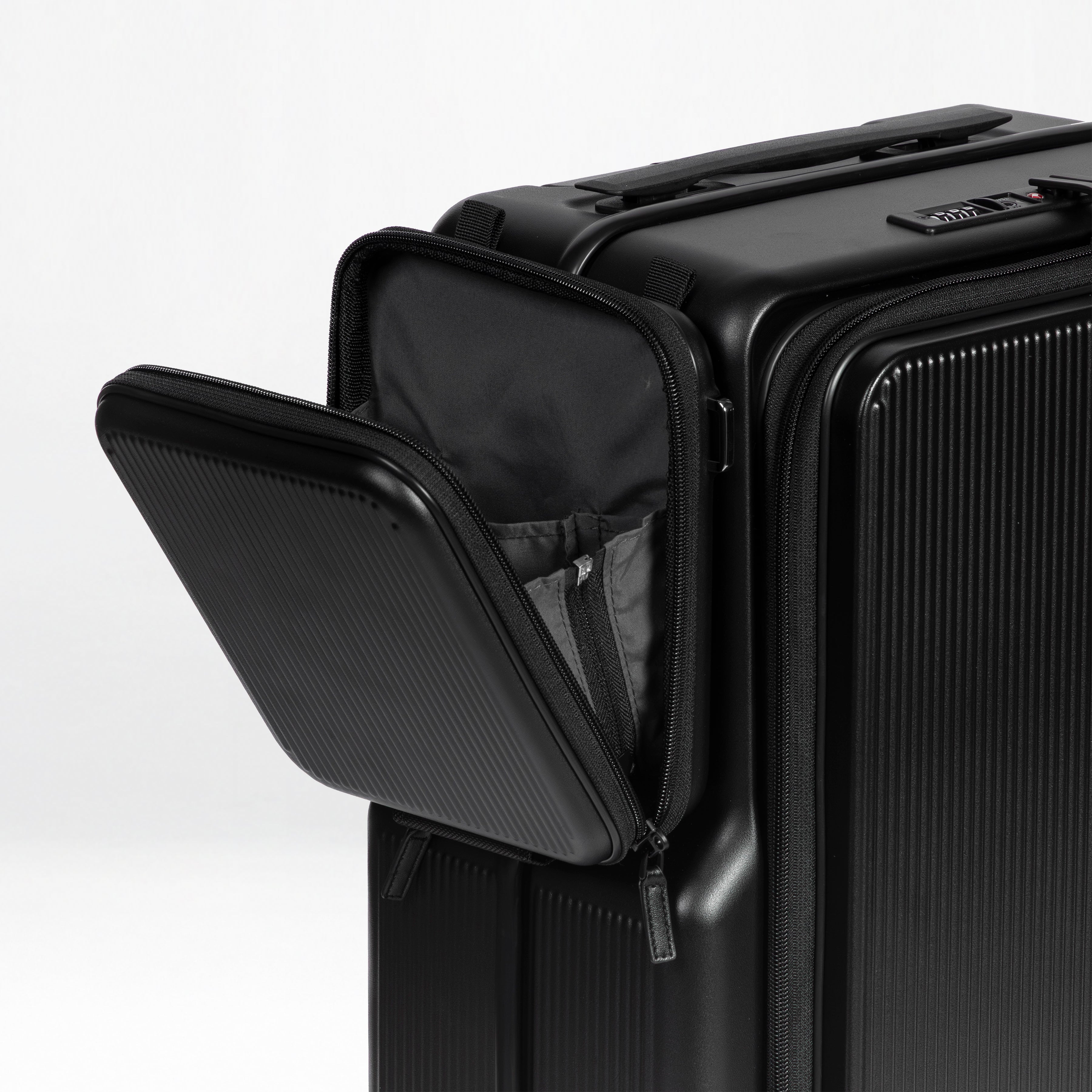 Front-Open 21" Cabin Luggage with detachable bag