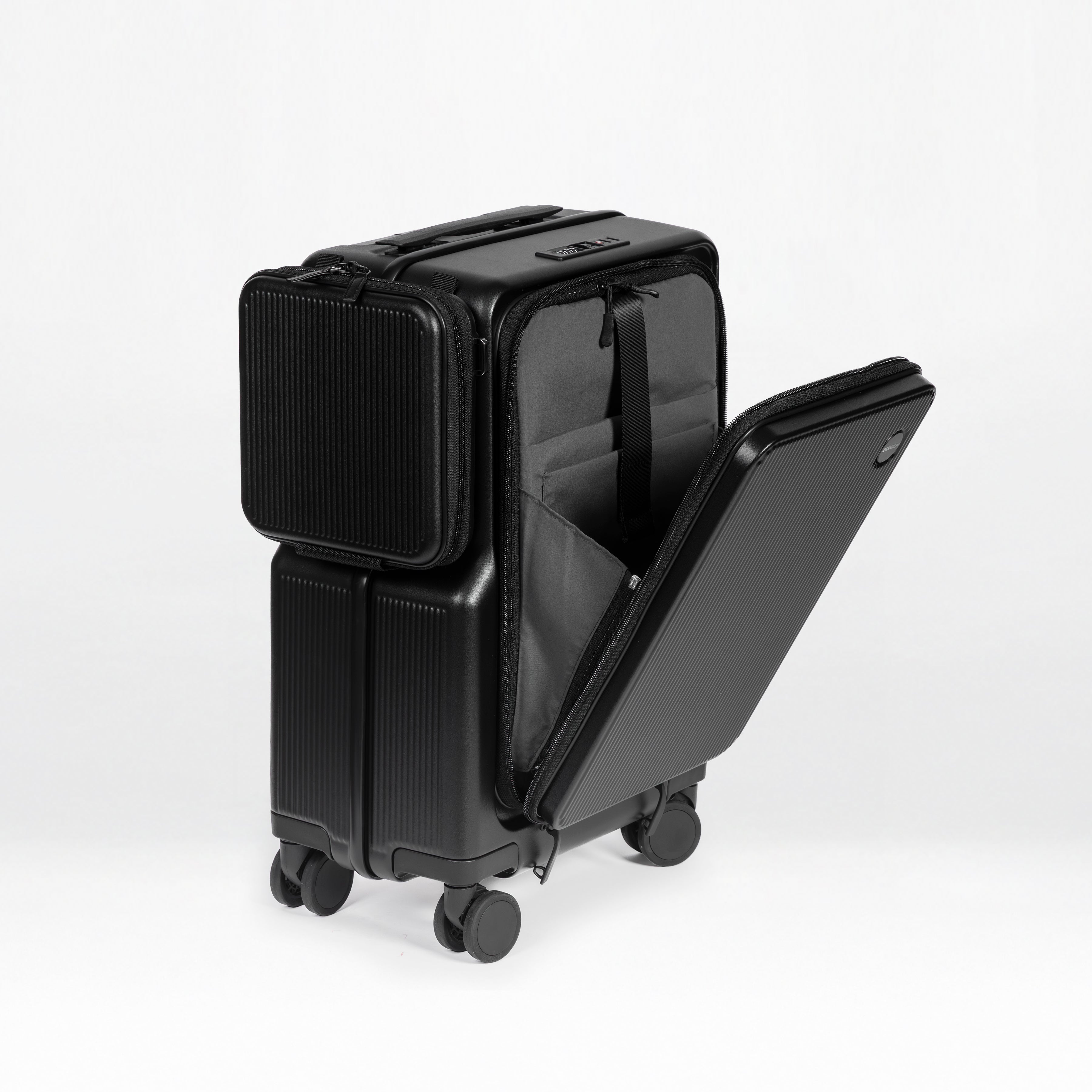 Front-Open 21" Cabin Luggage with detachable bag