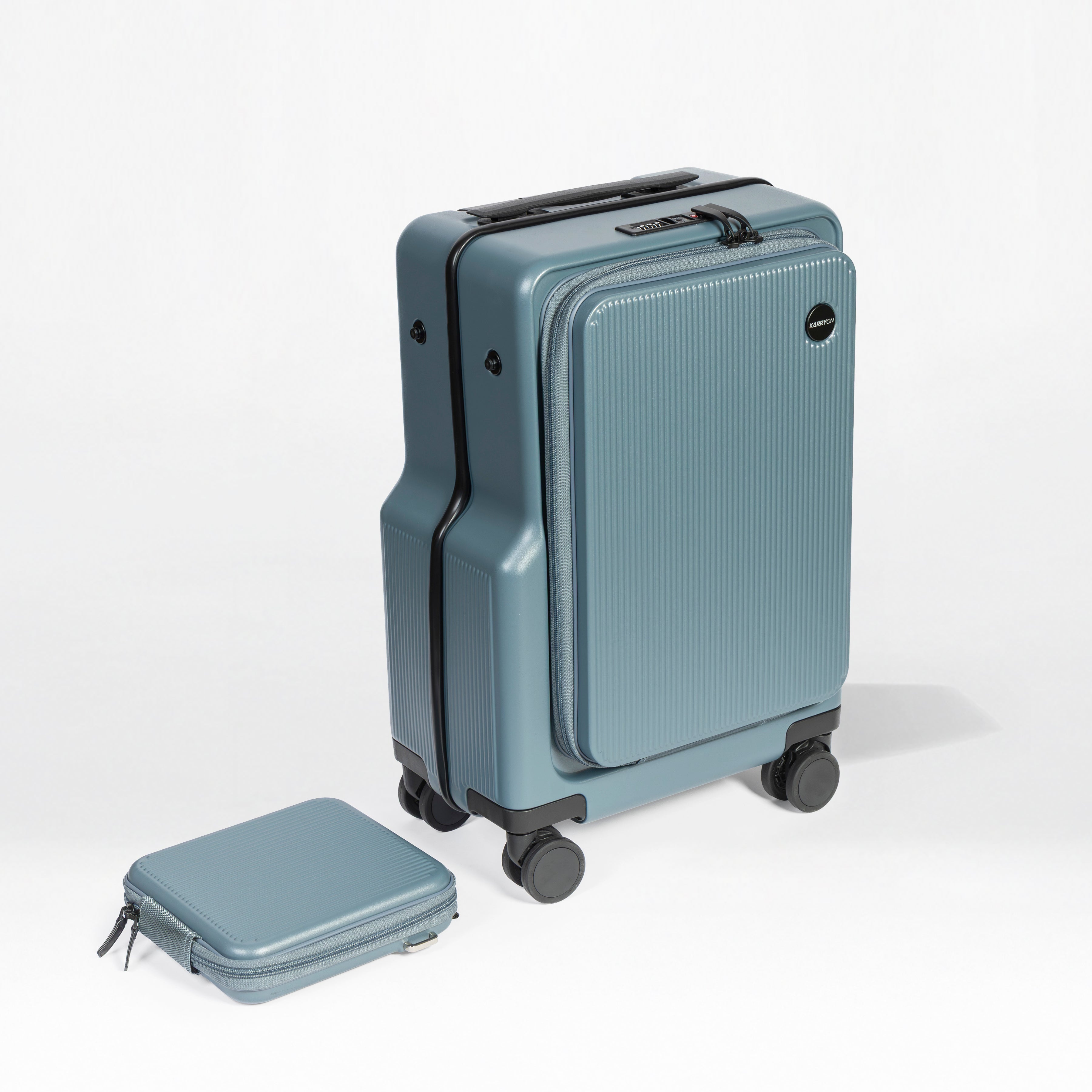 Front-Open 21" Cabin Luggage with detachable bag