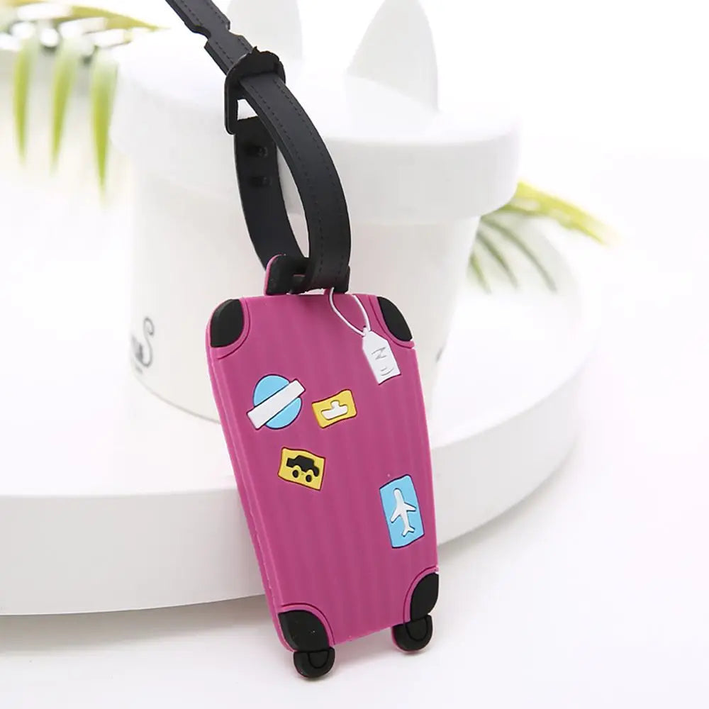 Luggage Shape Silicone Tag