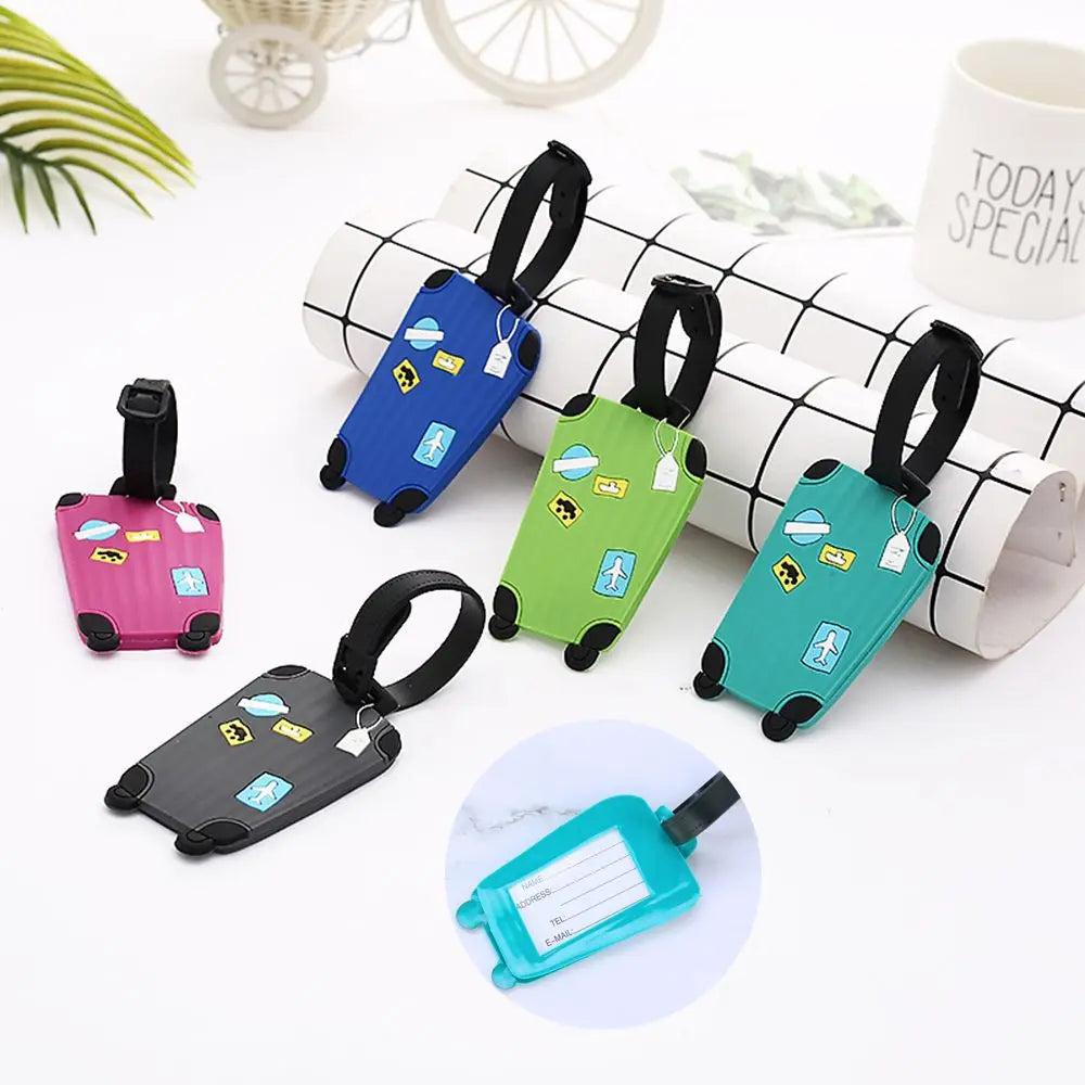 Luggage Shape Silicone Tag