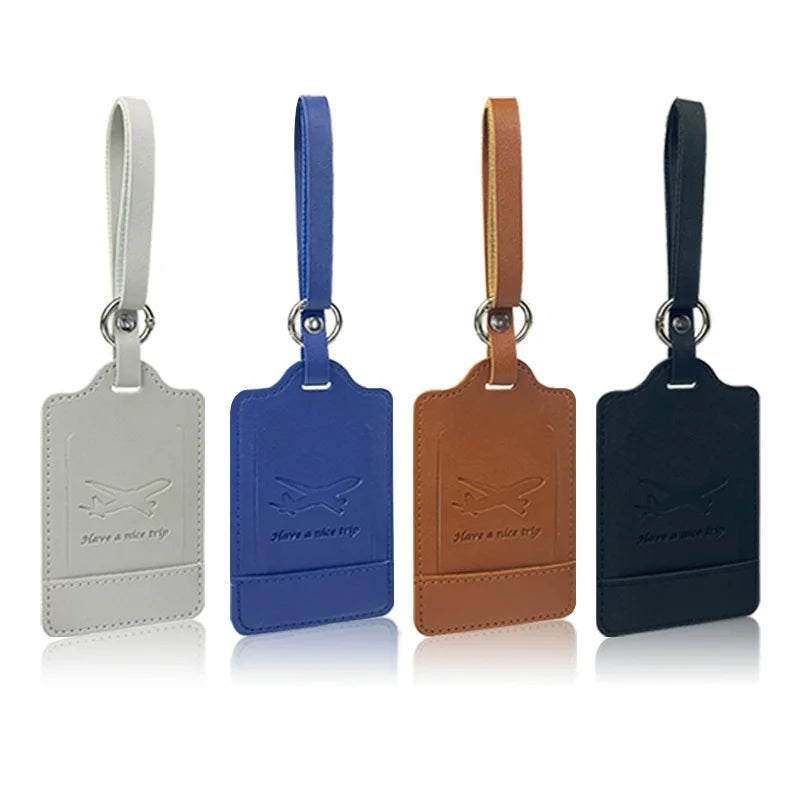 Premium PU Leather Luggage Tag