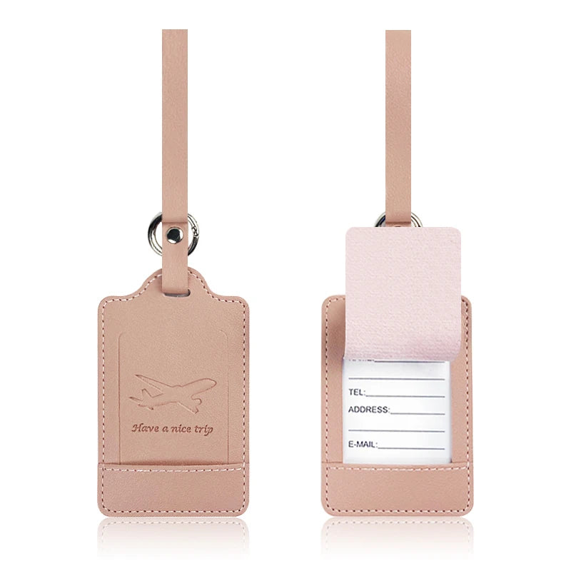Premium PU Leather Luggage Tag