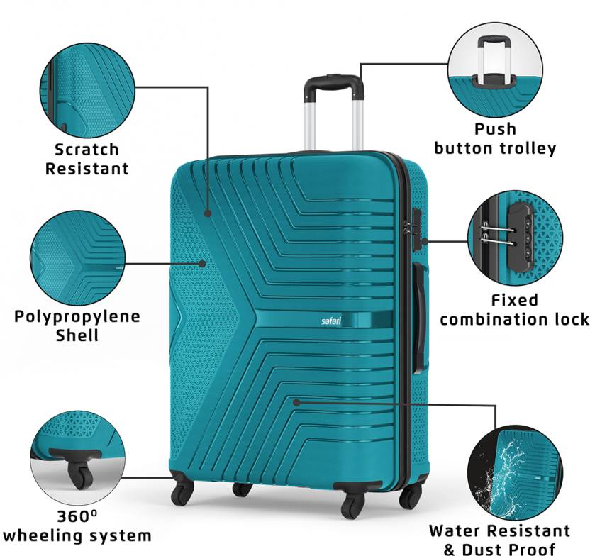 Zeno 4 Wheeled PP Luggage