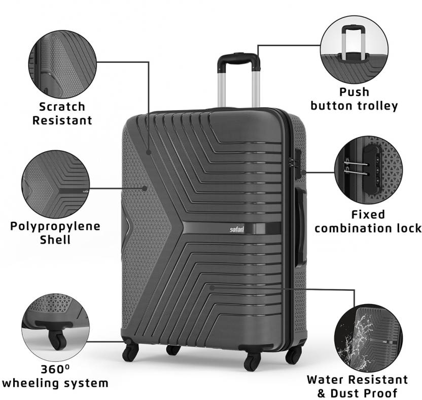 Zeno 4 Wheeled 3PC Luggage Set (22/26/30")