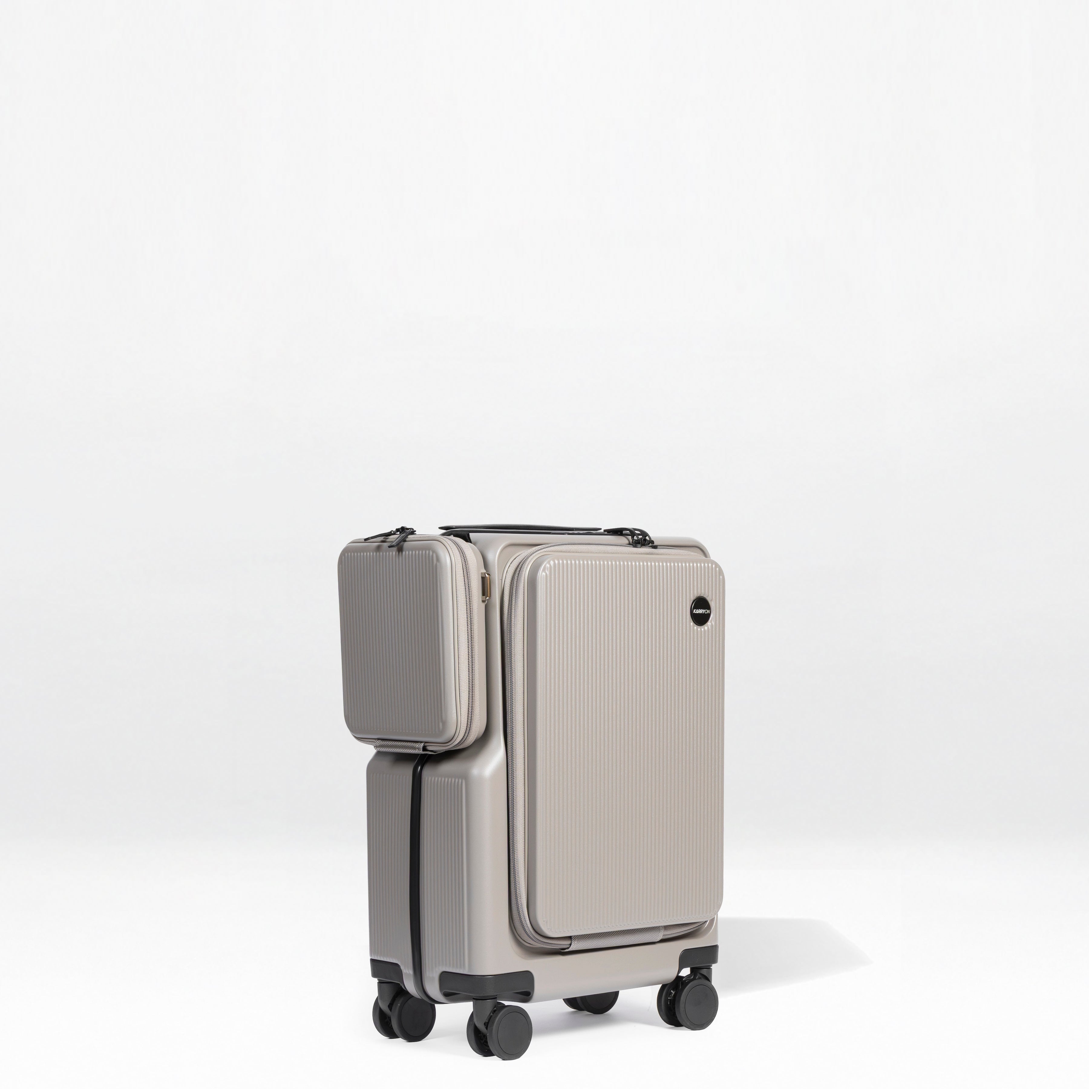 Front-Open 21" Cabin Luggage with detachable bag