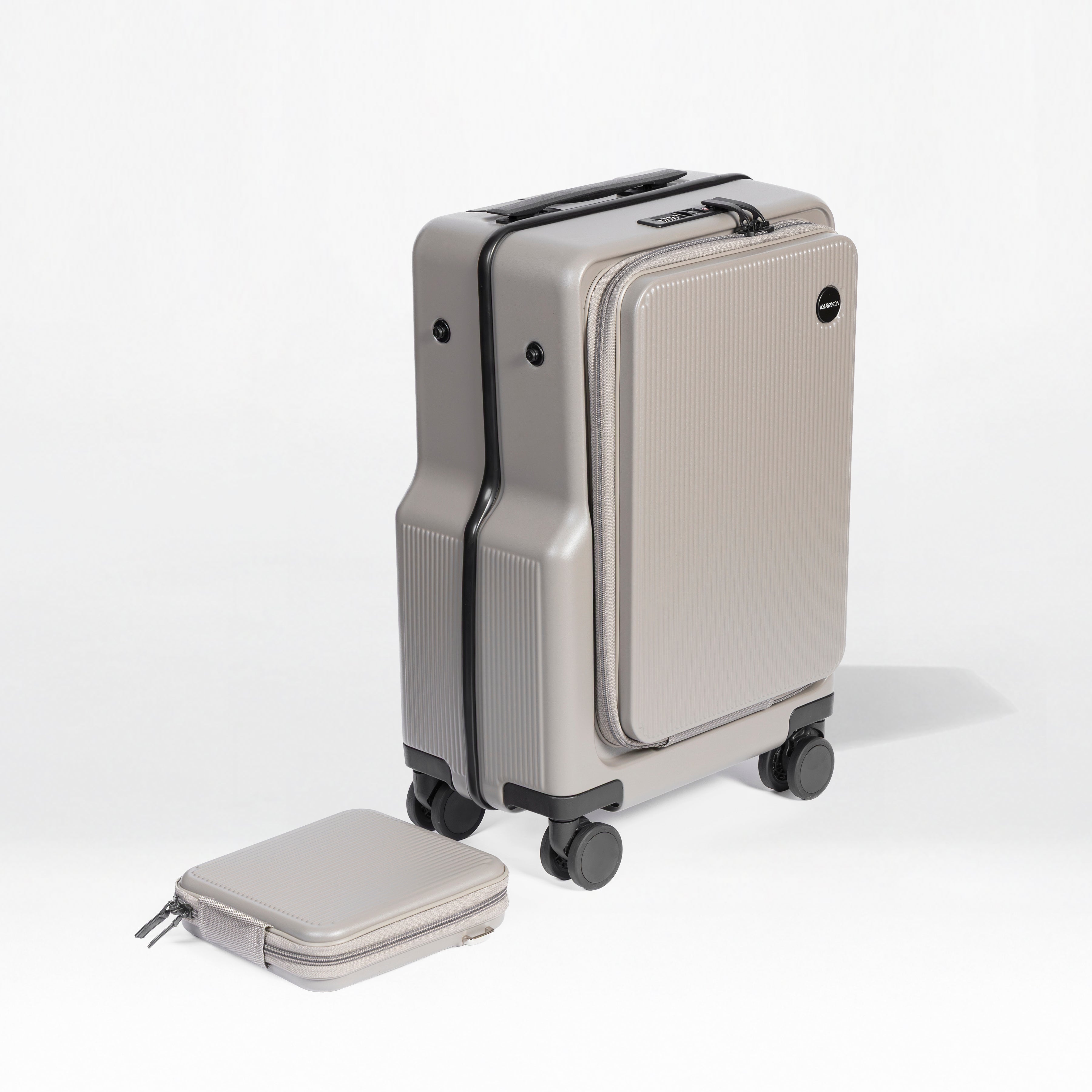 Front-Open 21" Cabin Luggage with detachable bag