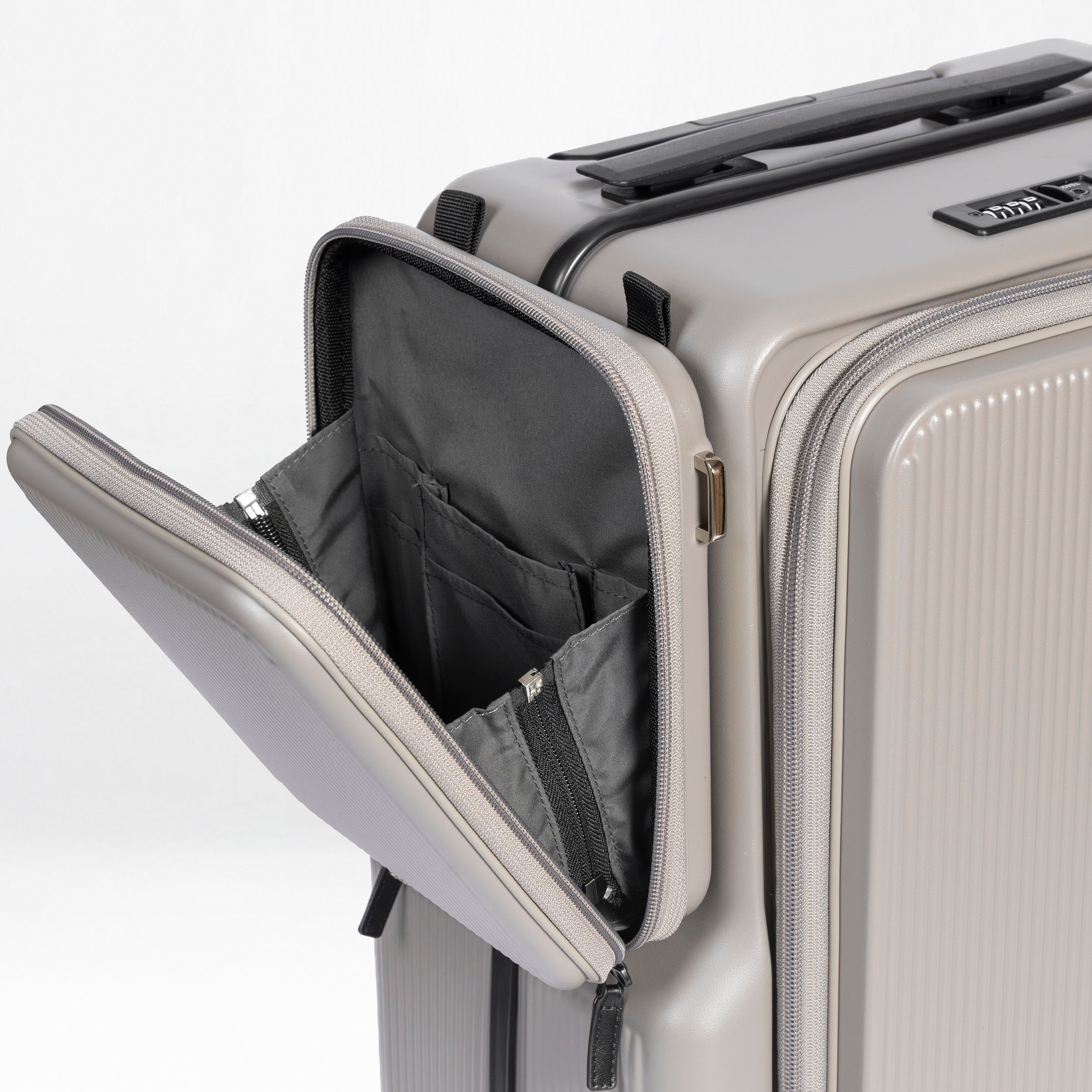 Front-Open 21" Cabin Luggage with detachable bag