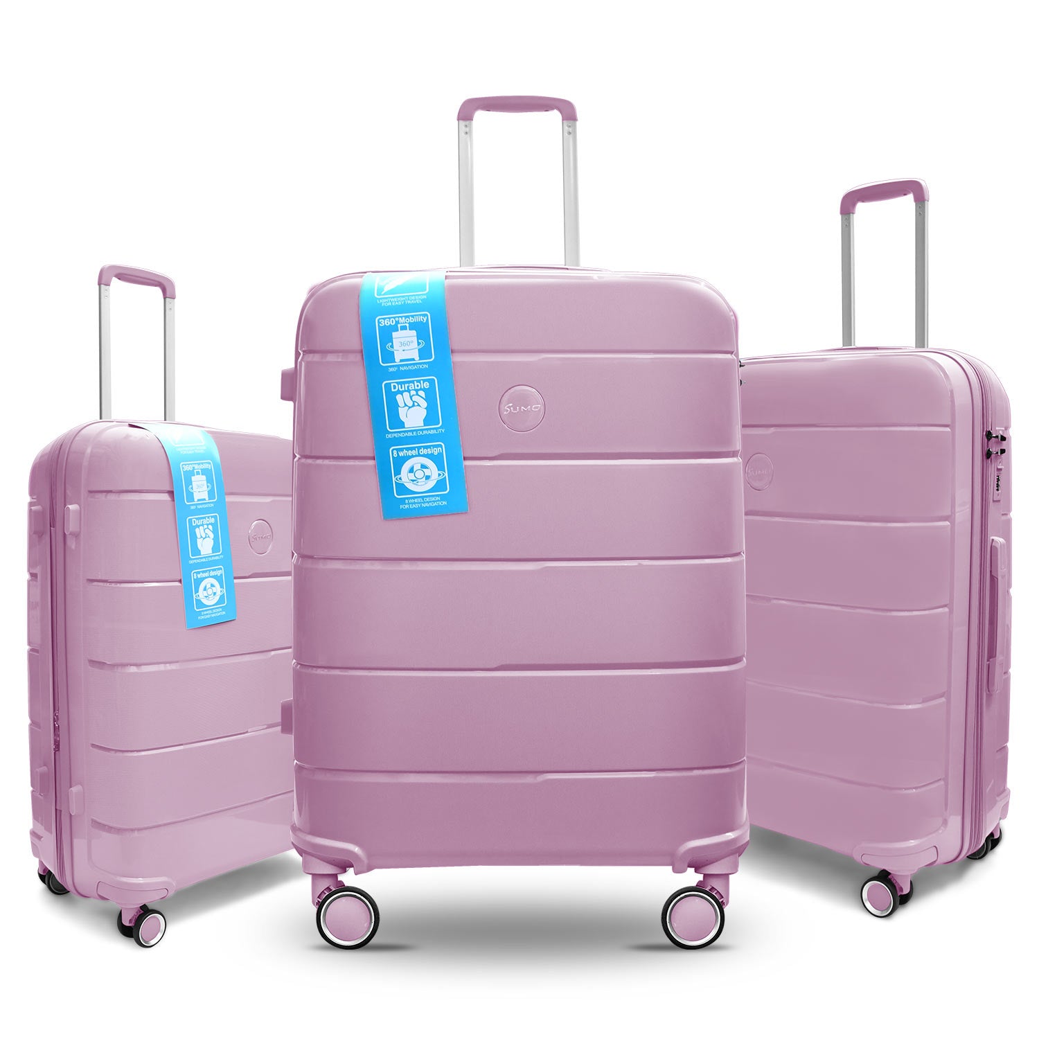 Sumo Fibertech Pp Luggage 3Pc Set (20/24/28")