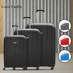 Jumbo Size Lightweight Pp Luggage 3 Pc Set By Louis Cardin 28/24/20"