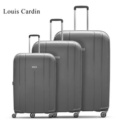 Jumbo Size Lightweight Pp Luggage 3 Pc Set By Louis Cardin 28/24/20"