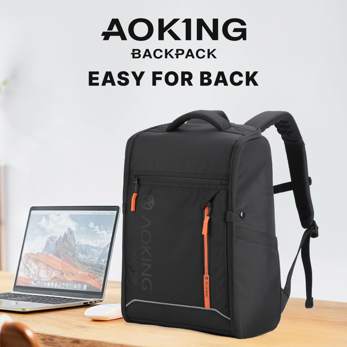Aoking School Smart Spine Protection Laptop Backpack - Sn1406