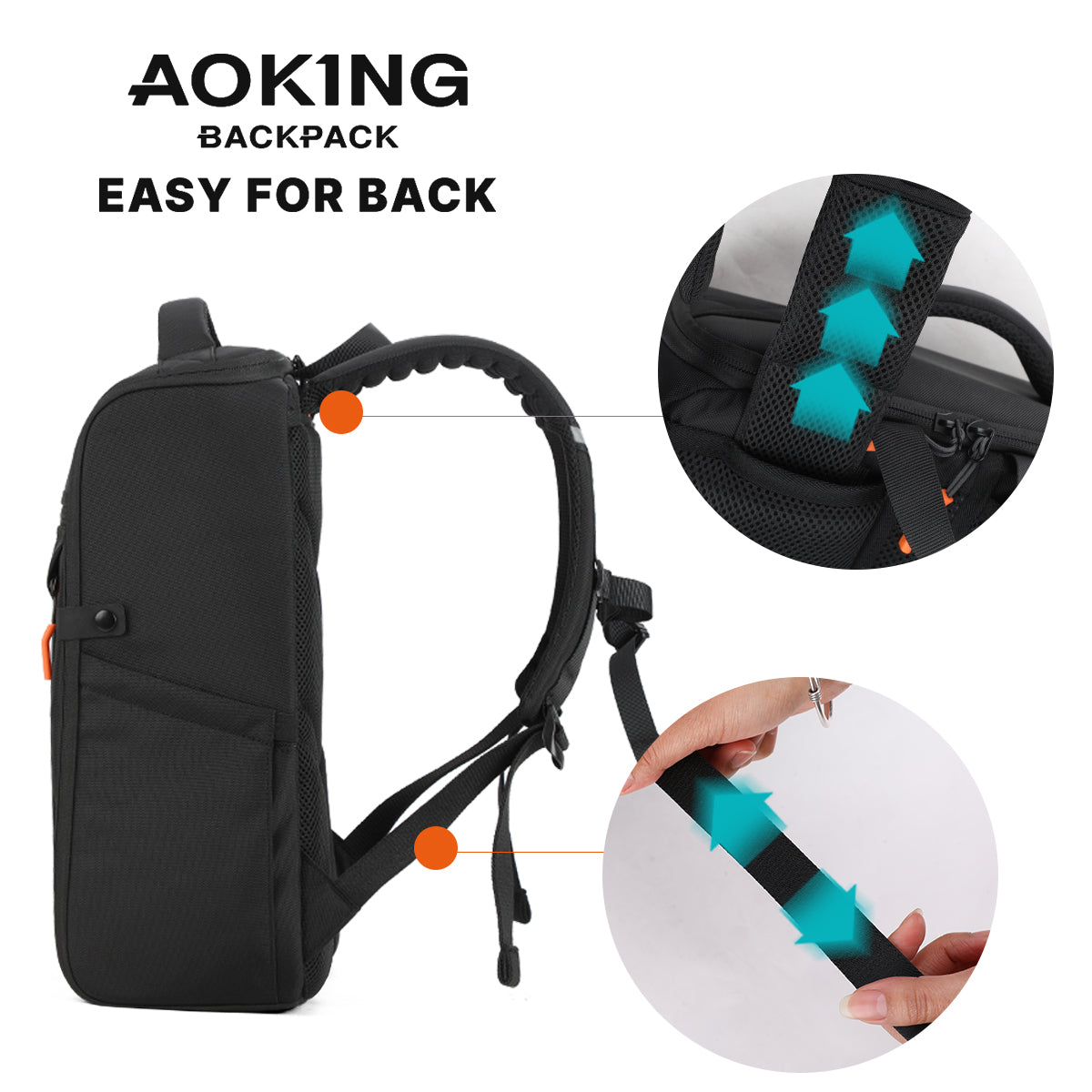 Aoking School Smart Spine Protection Laptop Backpack - Sn1406