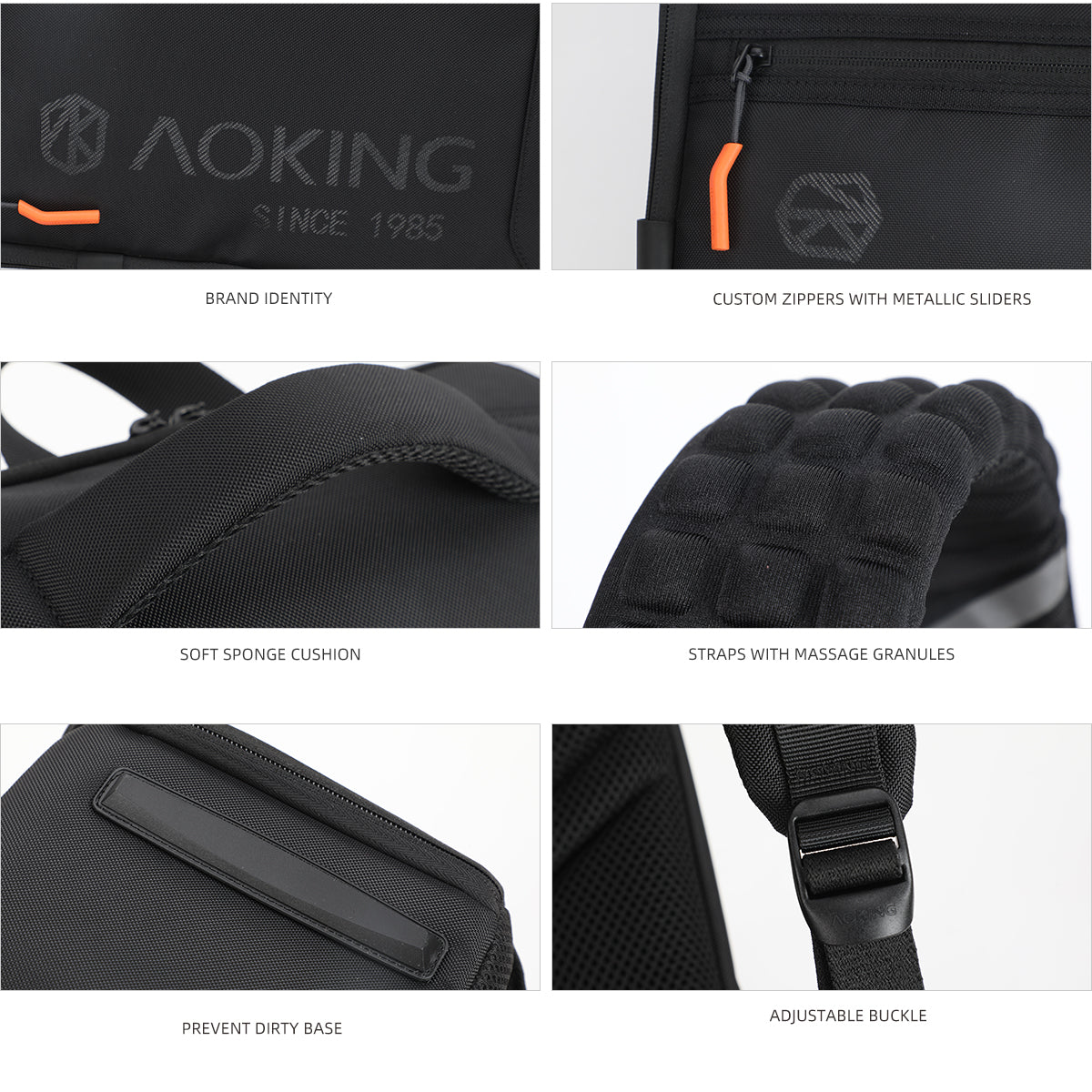 Aoking School Smart Spine Protection Laptop Backpack - Sn1406