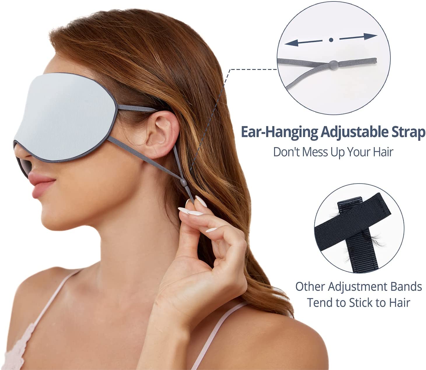Double-Sided Sleep Mask With Adjustable Straps