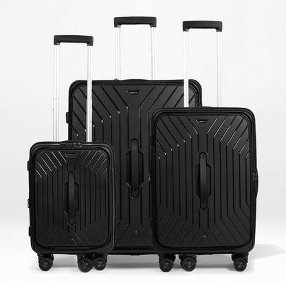 Hardside PP Front Open Luggage Set – 20"/24"/28"