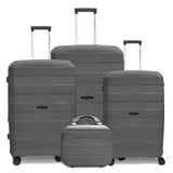 MONZA LINEX 360° PP LUGGAGE  3PC (20/24/28")+1 FREE BEAUTY CASE