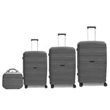 MONZA LINEX 360° PP LUGGAGE  3PC (20/24/28")+1 FREE BEAUTY CASE