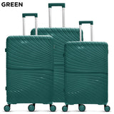 TP COOLIFE FEATHERLITE SPINNER 3PC SET PP LUGGAGE (20/24/28")
