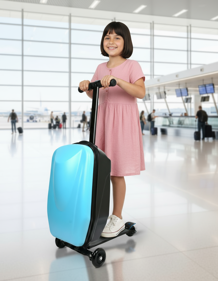 GlideScoot 2 in 1 Carry-On Luggage &amp; Scooter