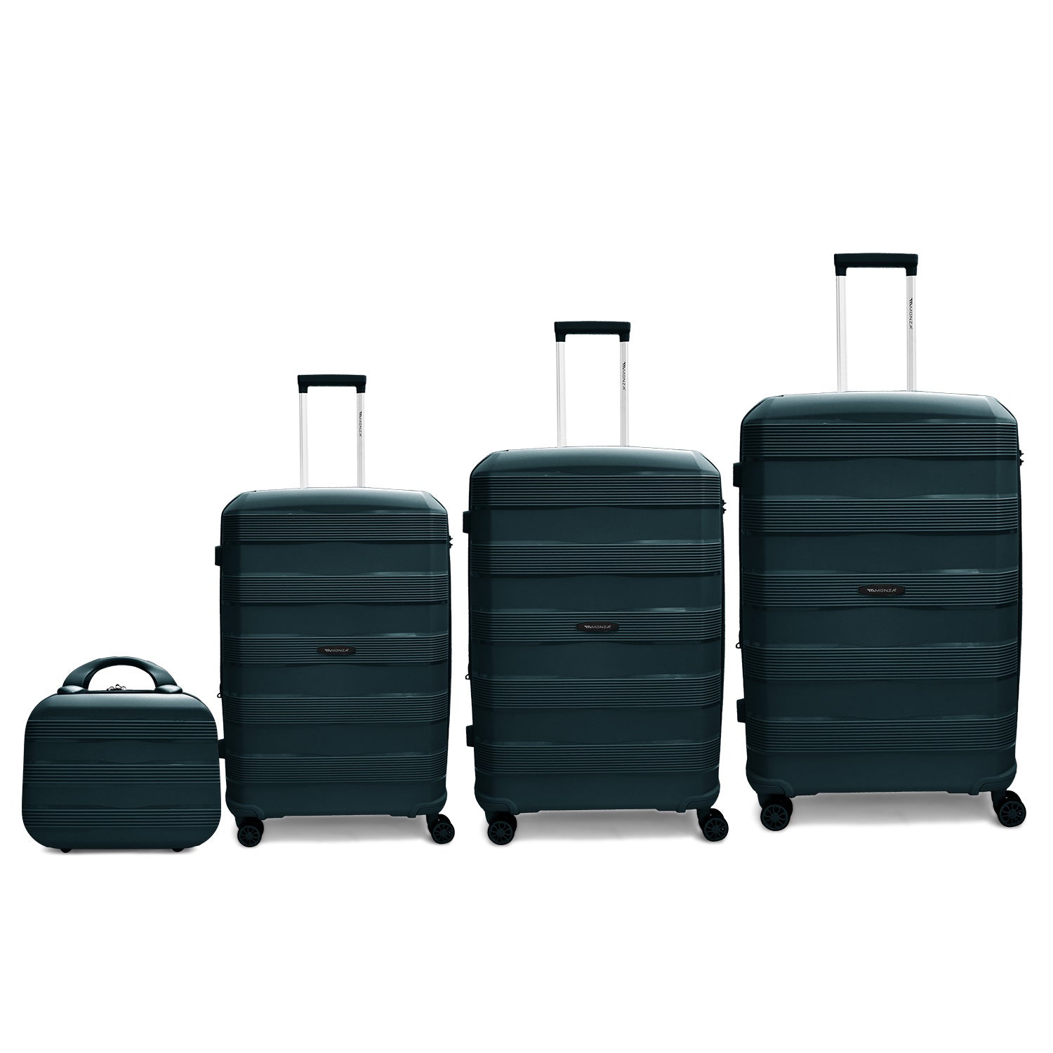 Monza Linex 360° Pp Luggage  3Pc (20/24/28")+1 Free Beauty Case