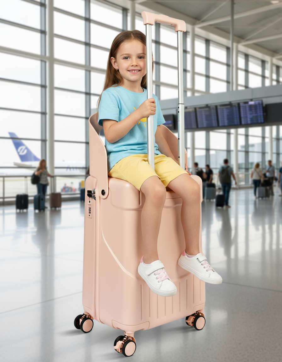 Ride-On 20" Luggage with Kids Seat
