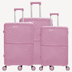 Tp Coolife Featherlite Spinner 3Pc Set Pp Luggage (20/24/28")