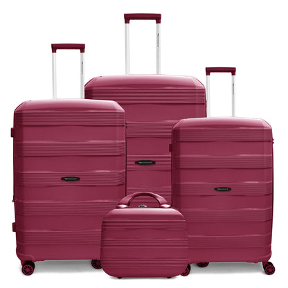 Monza Linex 360° Pp Luggage  3Pc (20/24/28")+1 Free Beauty Case