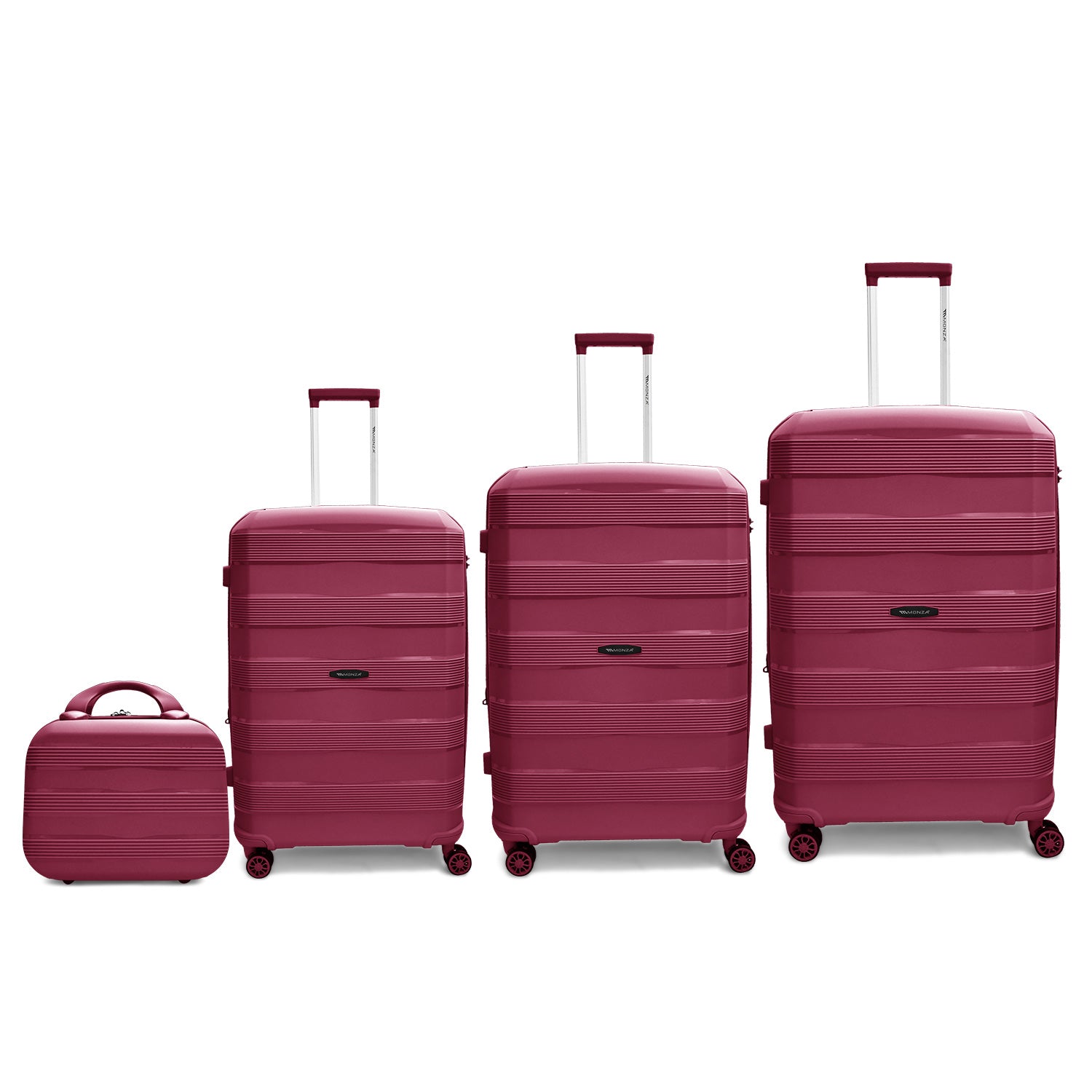 Monza Linex 360° Pp Luggage  3Pc (20/24/28")+1 Free Beauty Case