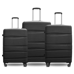 Sumo Midway Double Zipper Pp Luggage 3Pc Set (20/24/28")