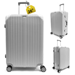 Luggex Aluminum Hardshell Zipperless 26" Luggage