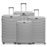 ARMOURED EXPANDABLE 4PC ABS LUGGAGE SET (20/24/38/32")
