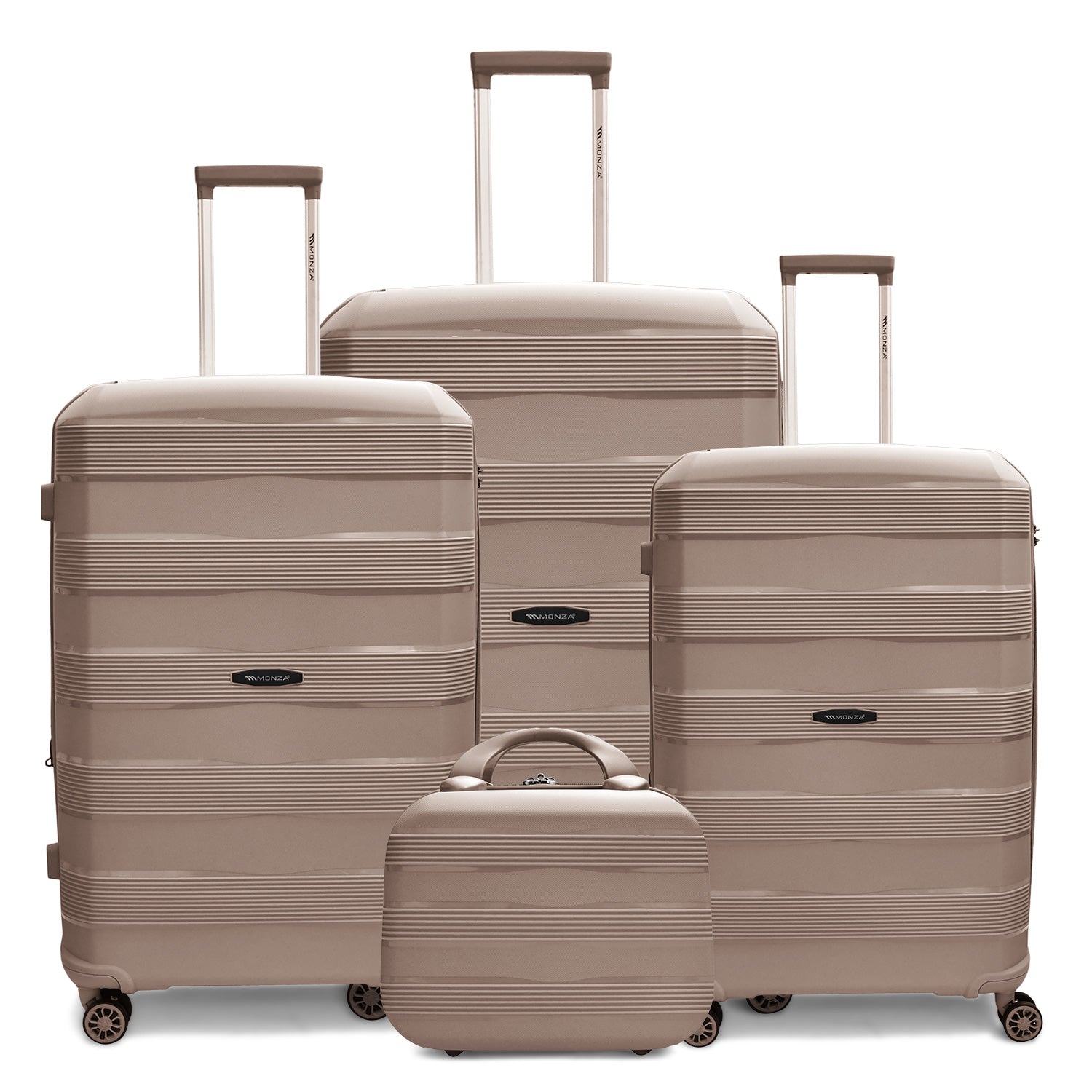Monza Linex 360° Pp Luggage  3Pc (20/24/28")+1 Free Beauty Case
