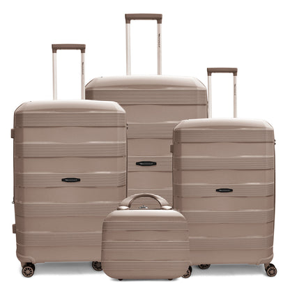 Monza Linex 360° Pp Luggage  3Pc (20/24/28")+1 Free Beauty Case