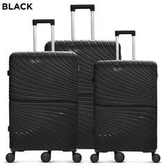 Tp Coolife Featherlite Spinner 3Pc Set Pp Luggage (20/24/28")