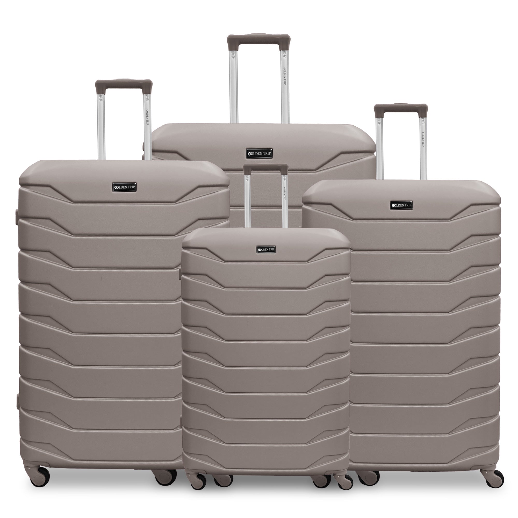 ARMOURED EXPANDABLE 4PC ABS LUGGAGE SET (20/24/38/32")