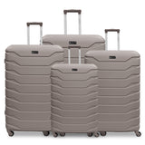 ARMOURED EXPANDABLE 4PC ABS LUGGAGE SET (20/24/38/32")