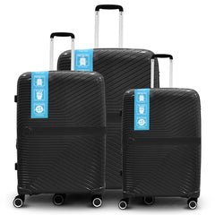Sumo Travelite Pro 360° Expandable Pp Luggage 3Pc Set 20/24/28"