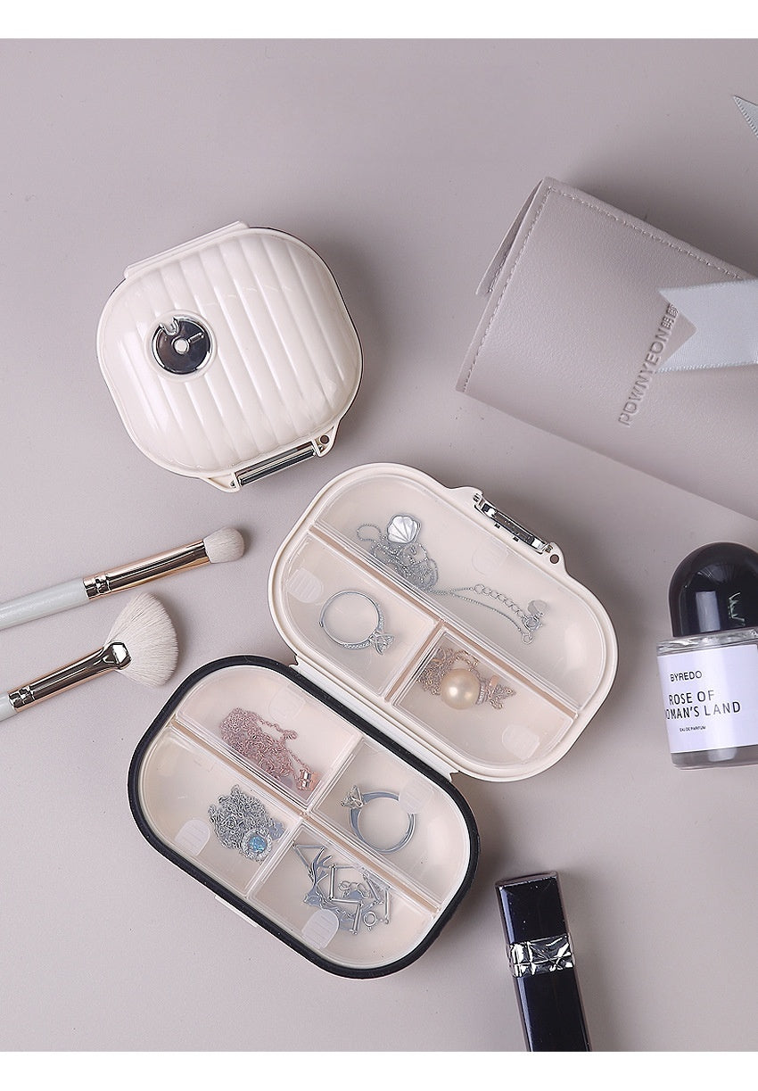 Compact Travel Pill Case with Secure Lock