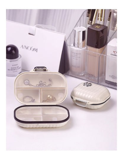 Compact Travel Pill Case with Secure Lock