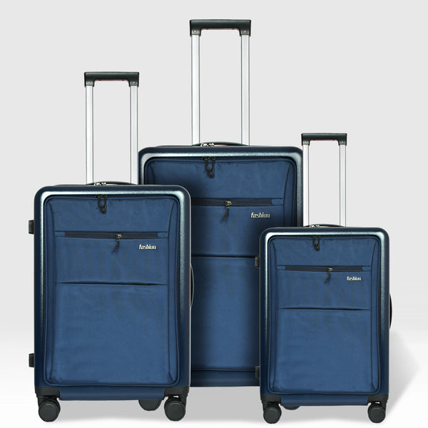 Front Open 3-PC Travel Luggage Set – 20"/24"/28"