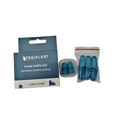 Travelest 4 Pairs Foam Ear Plugs With Case
