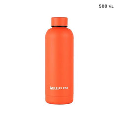 Travelest Stainless Steel Narrow Mouth Water Bottle Keeps Water Cold 24Hrs / Hot 12Hrs 500Ml