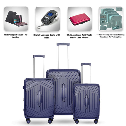 Hardside PP Front Open Luggage Set – 20"/24"/28"