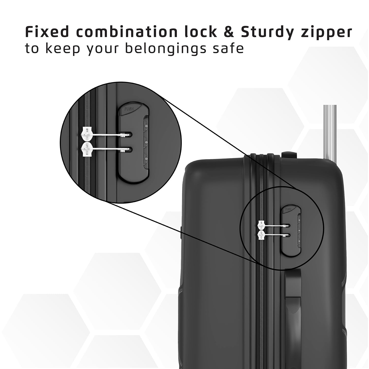 Pentagon Hardside 3PC PP Luggage Set (22/26/30")